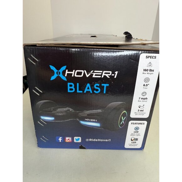 Hover-1 Blast Electric Hover board LED Wheels LED Sensor Black 7 Mph Tested Work - Picture 7 of 13